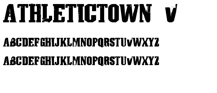 AthleticTown v0 1 font