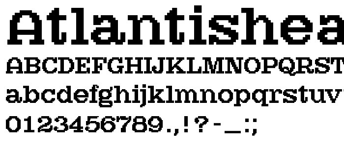 AtlantisHeadBold font