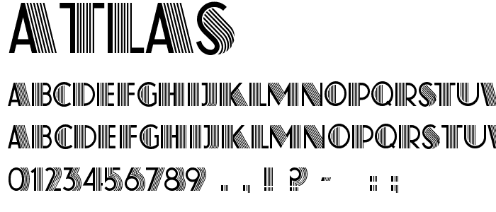Atlas font