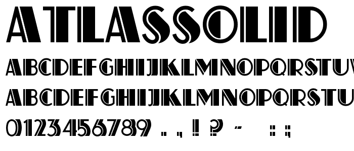 AtlasSolid font