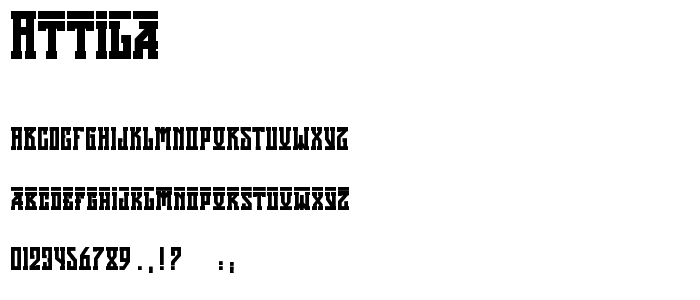 Attila font