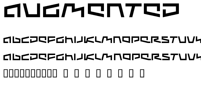 Augmented font