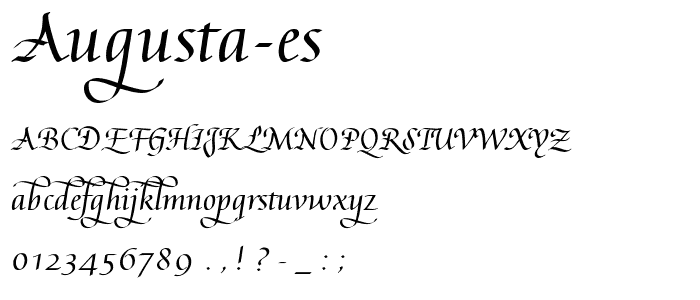 Augusta ES font