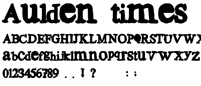 Aulden Times Over Weight font
