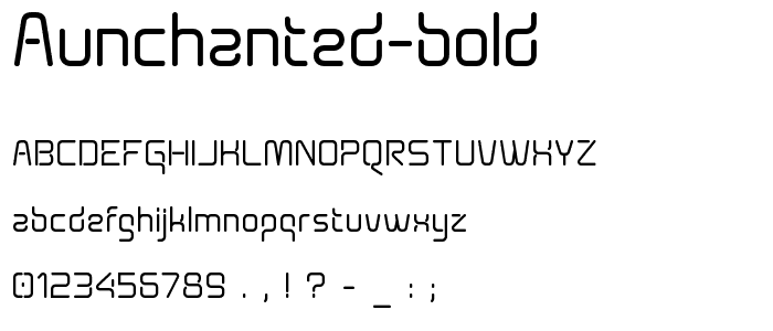 Aunchanted Bold font