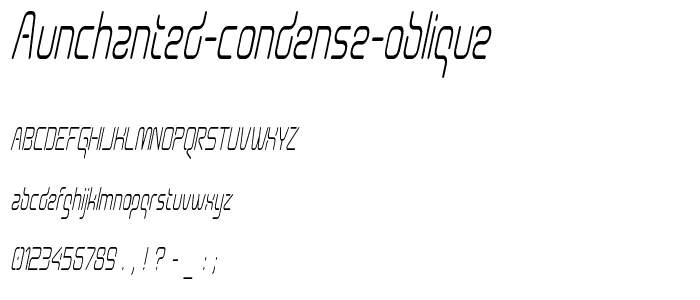 Aunchanted Condense Oblique police