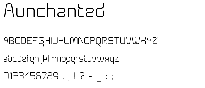 Aunchanted font