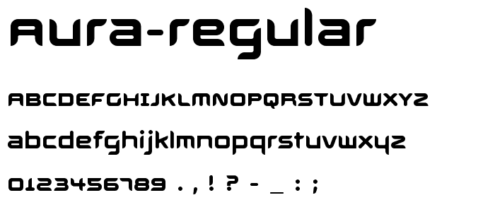 Aura-Regular font