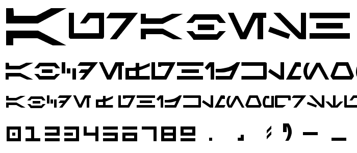 Aurabesh font