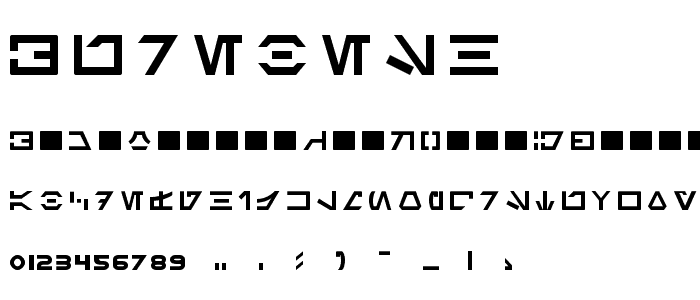 Aurebesh font