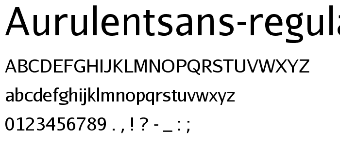 AurulentSans-Regular police