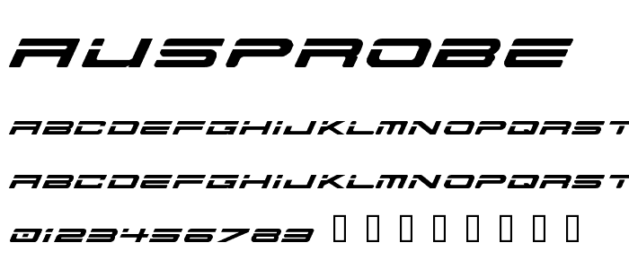 AusPROBE font