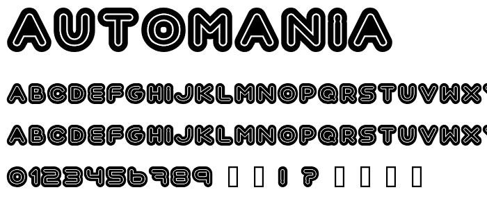 Automania font