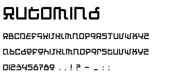 Automind font