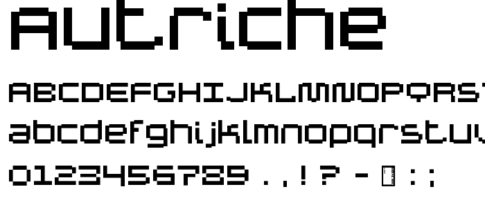 Autriche font