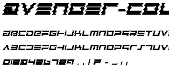 Avenger College Italic font