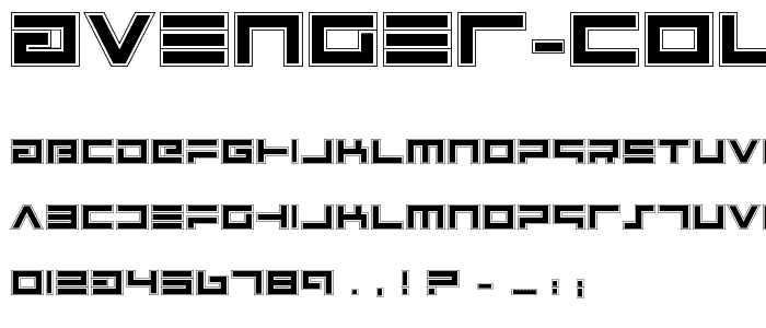 Avenger College font