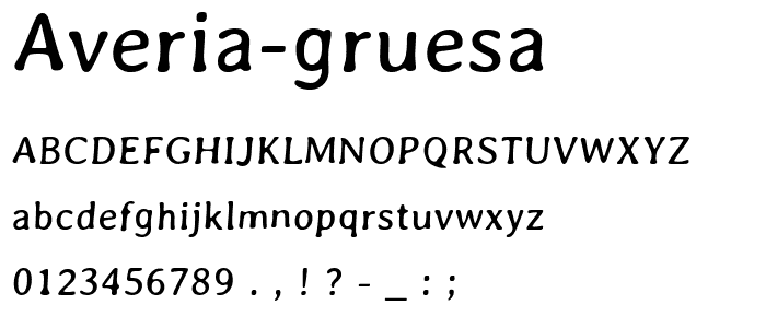 Averia-Gruesa font