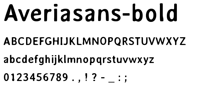 AveriaSans-Bold font