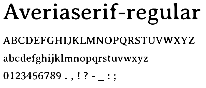 AveriaSerif-Regular font