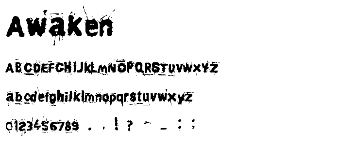 Awaken font