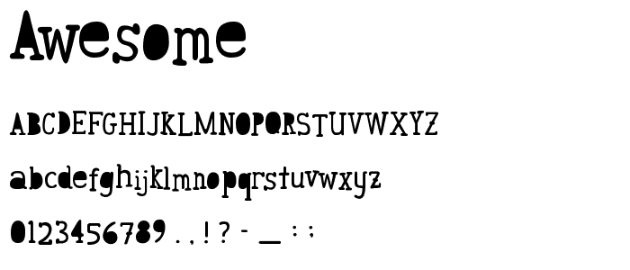 Awesome font