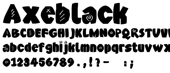 AxeBlack font