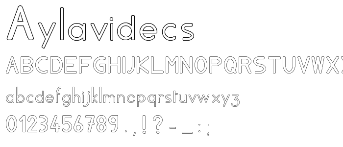 AylavideCS font