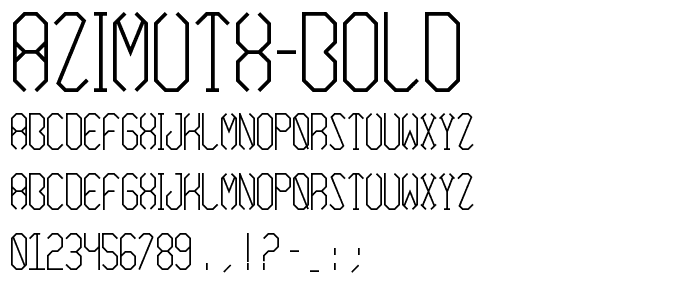 Azimuth Bold font
