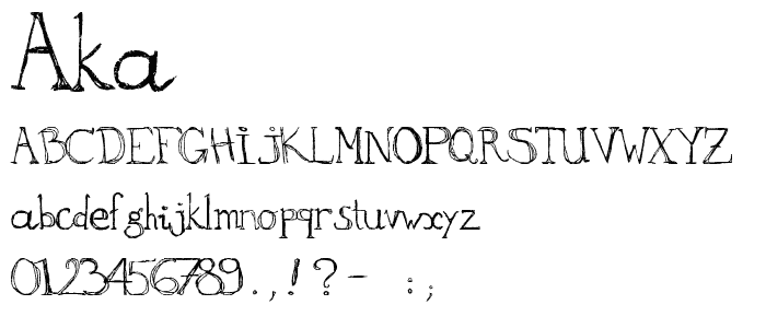 aKa font