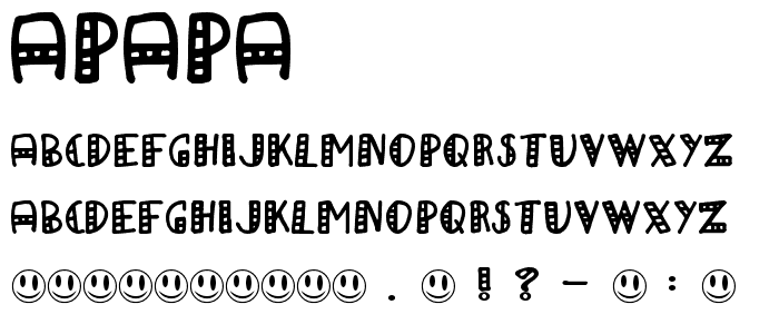 aPapa font