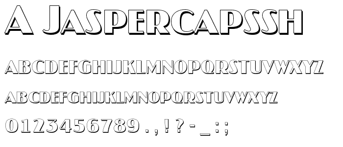 a_JasperCapsSh font