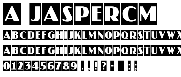 a_JasperCm font