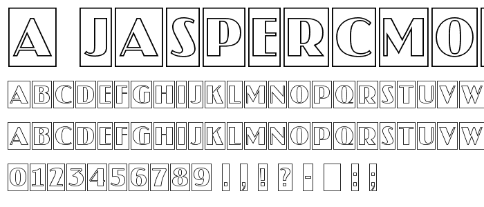 a_JasperCmOtl font