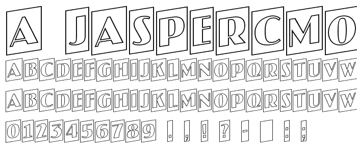 a_JasperCmOtlUp font