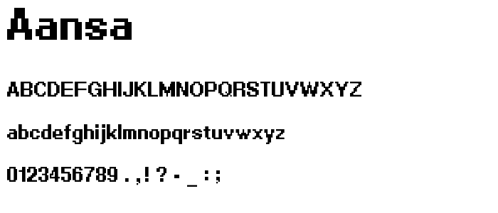 aansa font