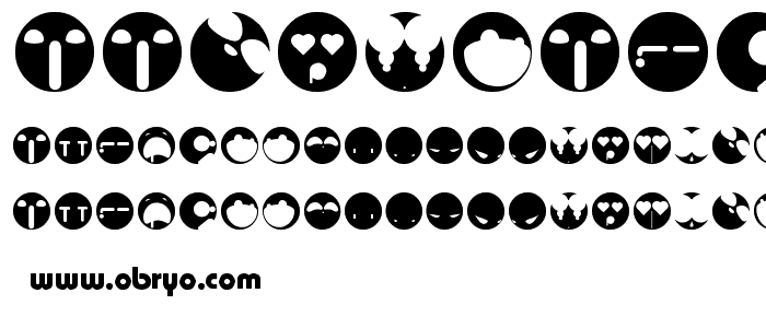 aaronfaces font