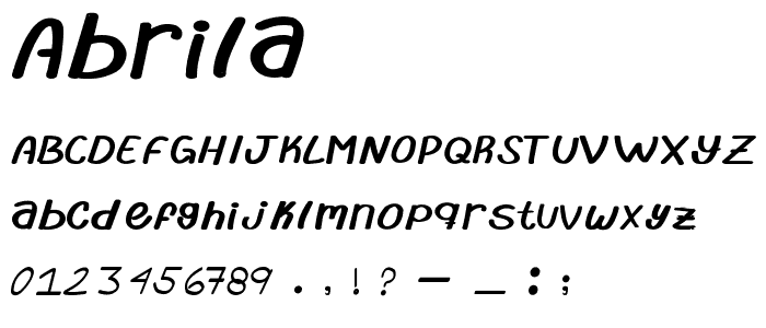 abrila font