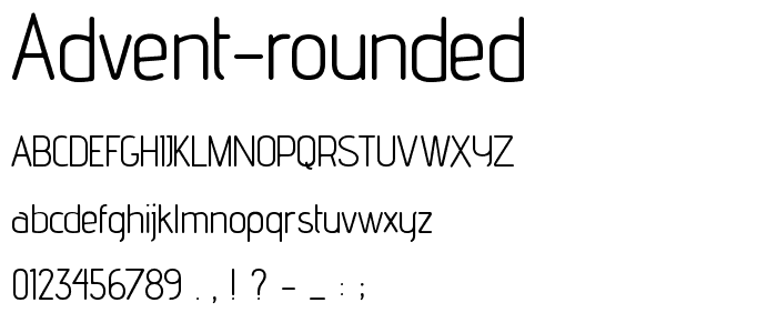 advent Rounded font