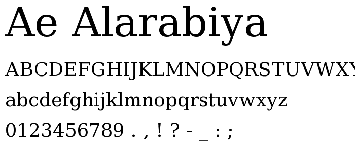 ae_AlArabiya font