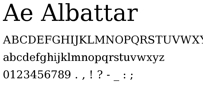 ae_AlBattar font