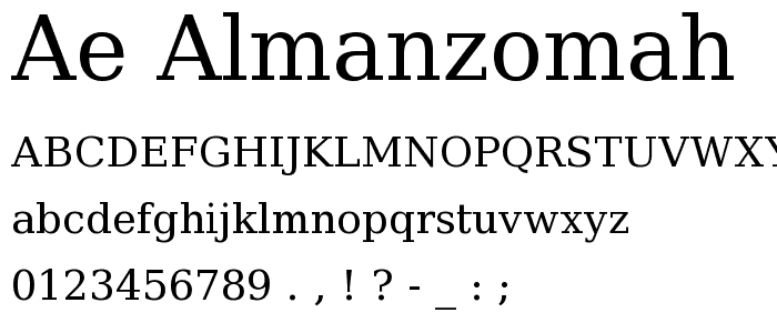 ae_AlManzomah font