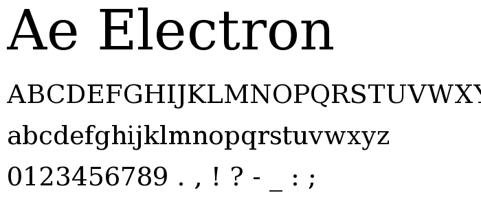 ae_Electron font