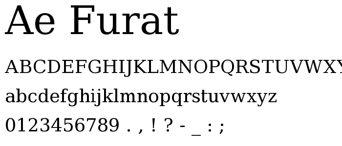 ae_Furat font