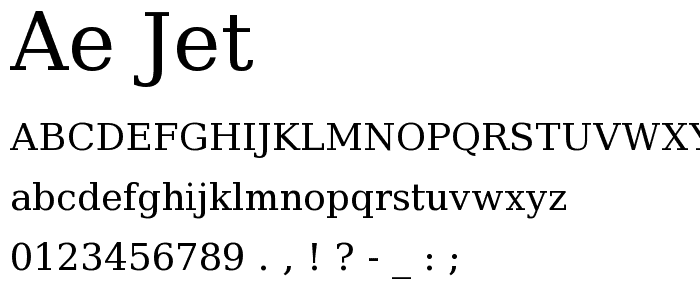 ae_Jet font