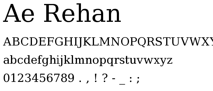 ae_Rehan font