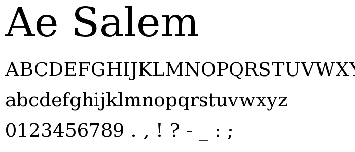 ae_Salem font
