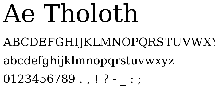 ae_Tholoth font