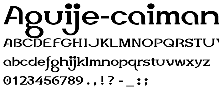 aguije Caiman font