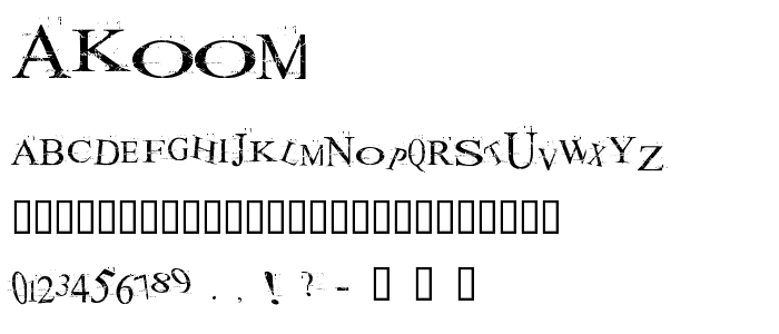 akoom font